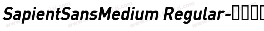 SapientSansMedium Regular字体转换